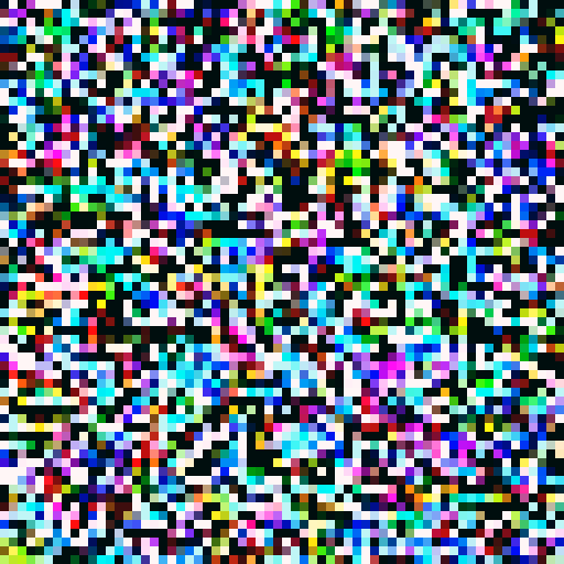 Pixelated skeleton wizard with glowing blue eyes, casting a spell with bony fingers, surrounded by swirling purple smoke