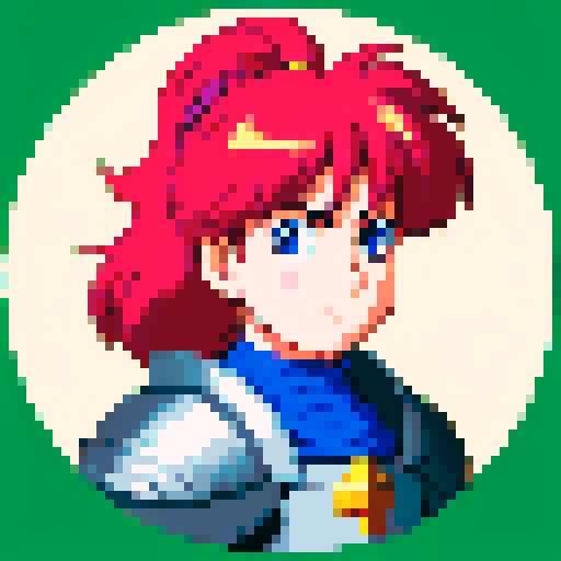 Knight in armor. 80s Anime style 
