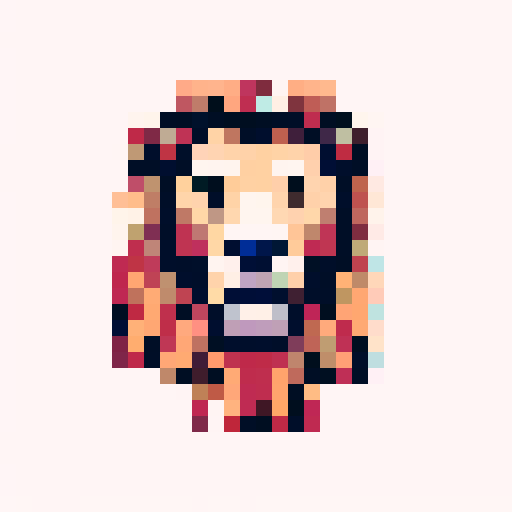 Summon Lion Spell Icon, 32x32 pixel art, sRGB, skill art, close up, portrait
