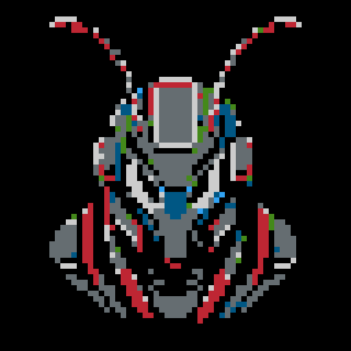 praying mantis helmet, retro 8-bit, intricate detailing, sharp angles, pixel art