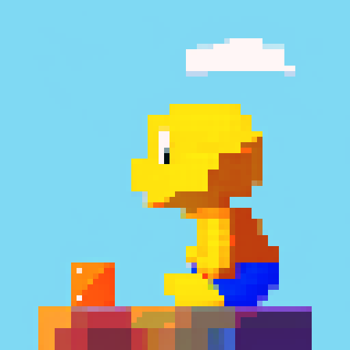 side view, pixel art, Marc Zuckerberg, fighting position, machine learning, magical, sRGB