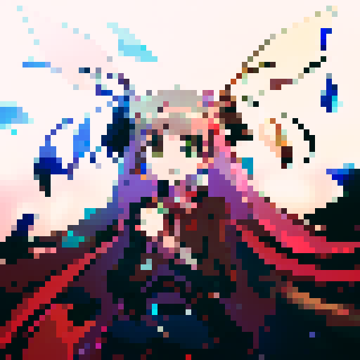 a gunslinger anime character in a fantasy world