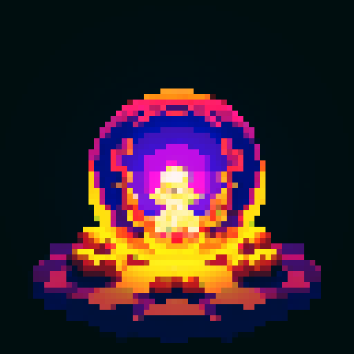 Close-up view of a crystal ball that witch is using to tell the fortuene of a cliente . The image should focus on the crystal ball with the witch's hands hovering over it, capturing the mystical light and reflections inside the ball as if the viewer is looking directly into it.