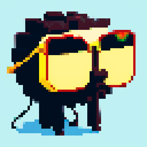 quirky carabao with sunglasses on