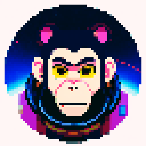 a monkey in space