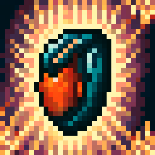 Stylized salmon, vibrant scales, swimming gracefully, in front of an ancient carved wheel, intricate details, weathered texture, minecraft server logo, "Salmon Civ - the unbroken wheel", game icon, 32x32 pixel art, sRGB, skillful strokes, close up, portrait