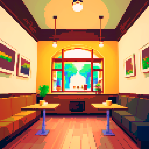 Coffee shop, interior, calm, empty