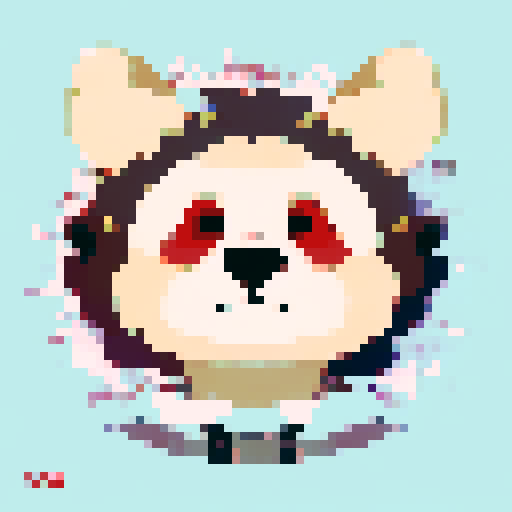 Head of cute bear, cartoon style, game portrait, limited shades of colors, sharp