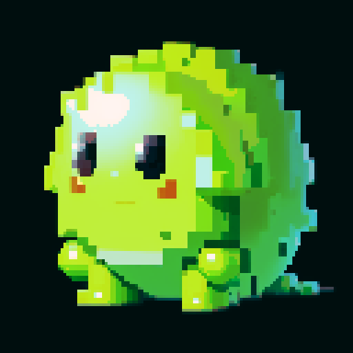 A huge slime with a tough, semi-opaque outer layer that resembles armor. It has intense eyes and a protective stance, with a hint of a smile. The surface is rougher, providing a strong defense. No background.
