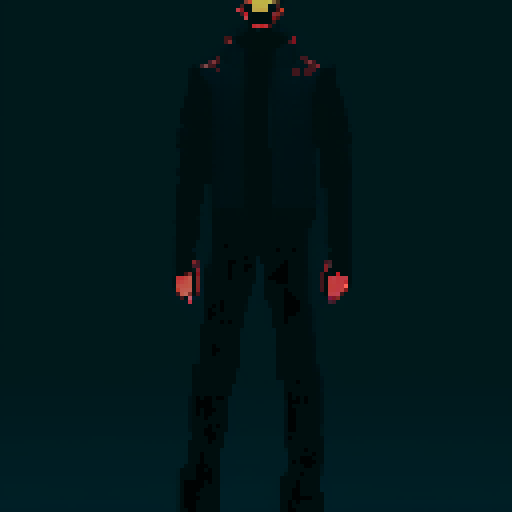edgy male figure from a cyberpunk world
