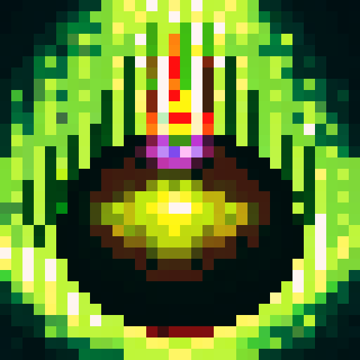 water balloon with evil energy emanating within, dark and ominous background