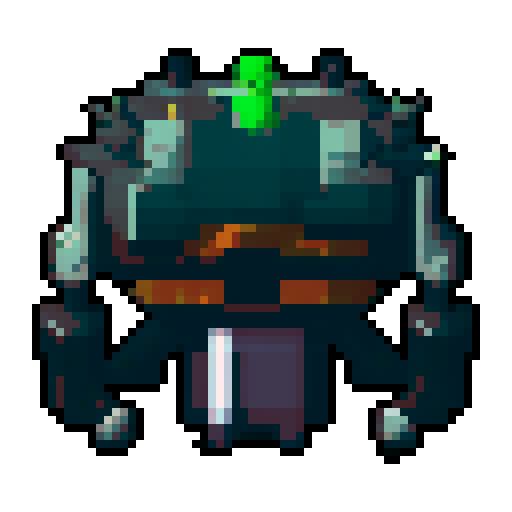 Top down space alien boss