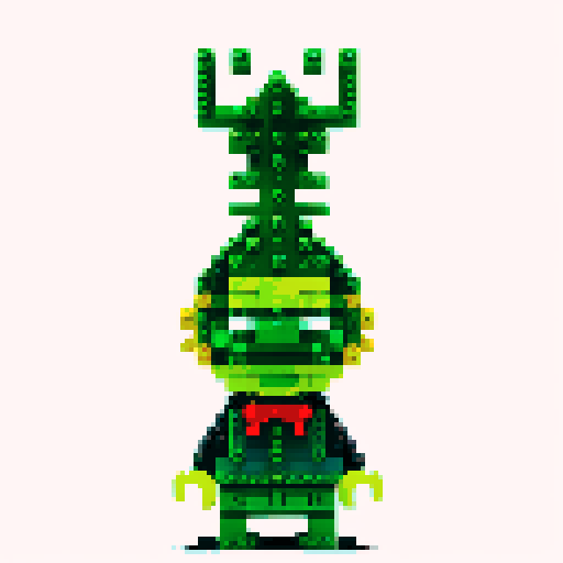 Grinch pixel lego 
