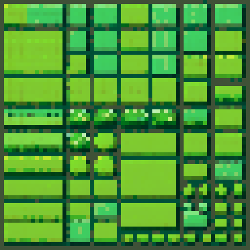 generate 9 tiles that can be combined together to create a map, make them grass