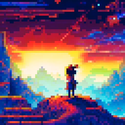 twinsen from twinsen's odyssey blasting one of t hose hotdog guys with his laser gun with a space background 