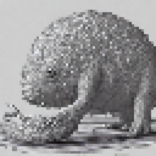 Slime creature digesting something 