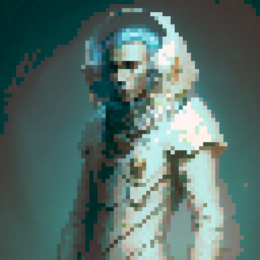 A kimdomg hearts style character, male, with long hair and sinuous white armor inlaid with stones