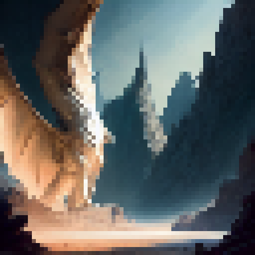 Imagine a majestic white dragon, with shiny and gleaming scales. It is lying on a hill overlooking a medieval-style walled city, located in a green valley surrounded by mountains. The dragon watches the city calmly, watchful but not threatening. The image should have a 16-bit pixel art style, with a detailed and texture-filled design.