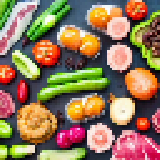 "Experience the vibrant world of NutriAndino's prepped meals with their transparent packaging, showcasing a colorful array of meats, carbs, veggies and nuts in a balanced harmony that's both delicious and healthy, all in a landscape portrait design that'll catch your eye."