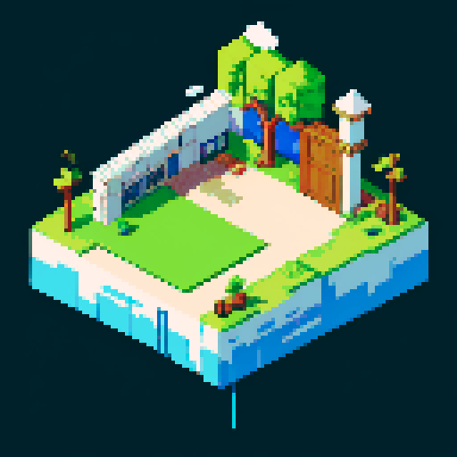 Isometric view of a simple camera.