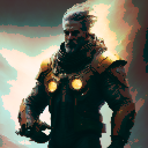 Portrait of Zeus, with rippling muscles and a furrowed brow, holding his mighty lightning bolt, surrounded by storm clouds and crackling electricity, depicted in a bold and dynamic comic book style.