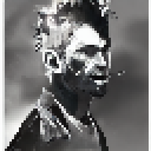 Grungy, monochromatic cityscape with a towering, industrial skyline, featuring two silhouetted men in opposing corners, one with a bloody fist and the other with a broken nose, set against a backdrop of fiery explosions.