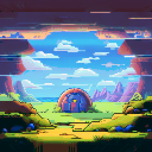 The interior of a small, rounded spaceship from a flat side view. A small, rounded spaceship interior with smooth, curved walls and large windows in the back showing space. In the center is a cryo-pod with a sleeping human inside.