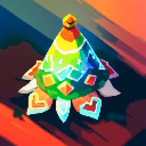 Orange-shelled crab magician wearing a cone hat, surrounded by twisted trees and ominous clouds, evoking a sense of mystery and magic in a dark fantasy landscape portrait