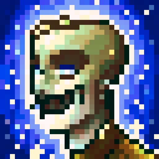 Realistic white rapper with golden teeth