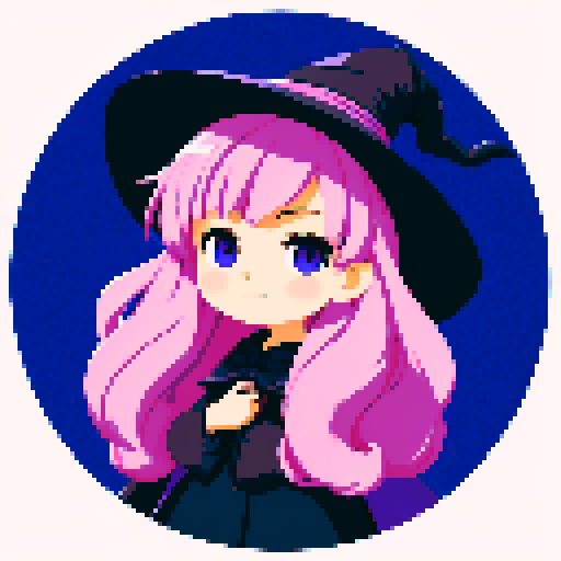 Young beautiful witch slightly facing right, with a whimsical and enchanting appearance.