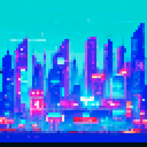 Cyberpunk casino, neon-lit, futuristic cityscape, towering skyscrapers, glowing holographic signs, bustling streets, flying cars, sleek and angular architecture, vibrant color palette,bustling crowds, high-tech slot machines, holographic card dealers, futuristic gambling tables