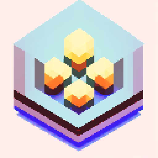 Powerup icon for movement speed with a grid in a frame in a retro pixel game art style