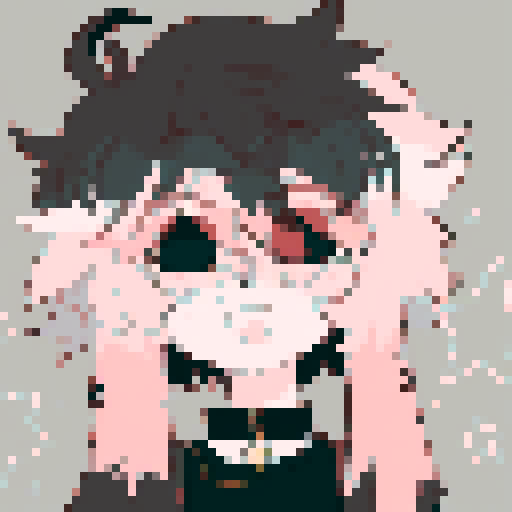 Sexy, naked woman with big boobs, anime style, pixel art, sRGB