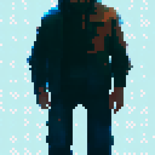 add face to the character, 49 years old man, gray and black hair