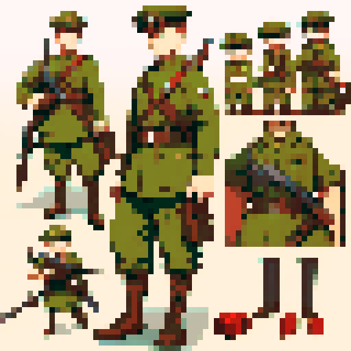 Solider from First World War for a RPG game.