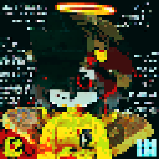 detailed, masterpiece, smooth pixels, reduce noise, character portrait, close up, anime style, pixel art, vibrant colors, flowing hair, expressive eyes, soft skin, intricate clothing, dynamic pose, delicate brushstrokes, glowing background