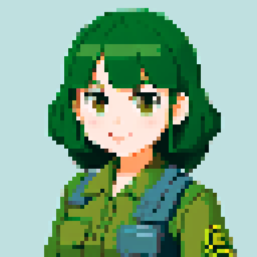 cute girl, combat uniform