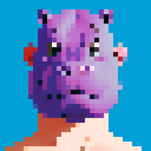 hippo portrait.