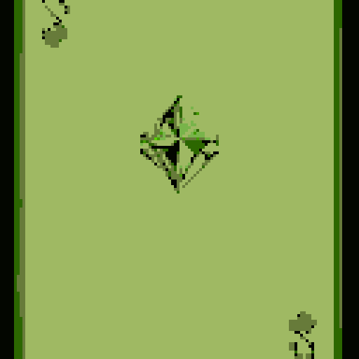 Create a Green Emerald gem in the center of the card