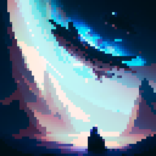 a person on the clouds doing airbending