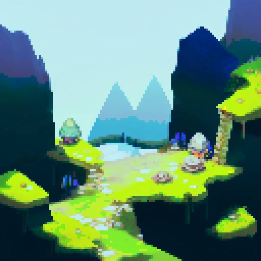 A dark, swampy landscape