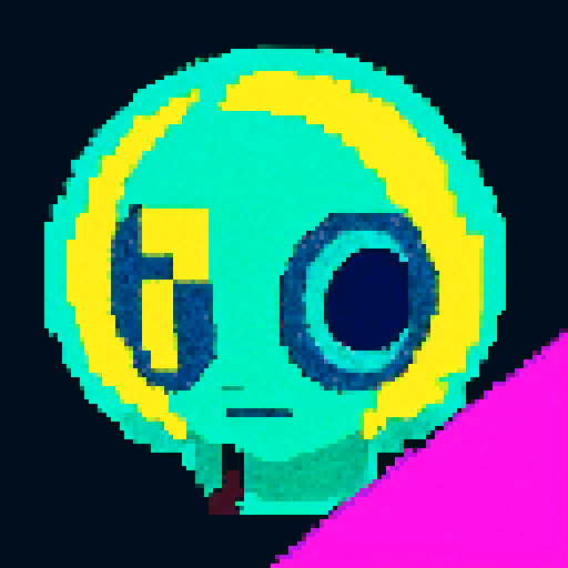 alien, vibrant colors, retro 8-bit, low resolution, extraterrestrial beings, blank background, pixel art, sRGB