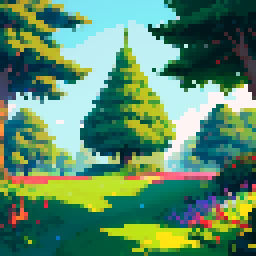 tree and bushes, no background