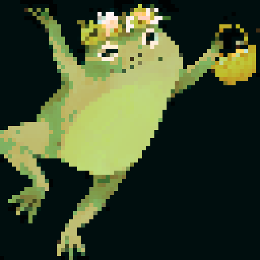 Magical frog dancing