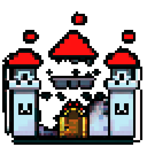 8 bit castle tower, cute, cozy, pixel art, sRGB