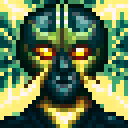 A devil looking forward 