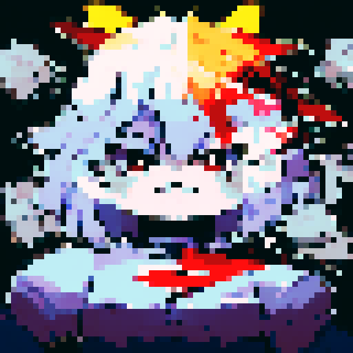 skeleton, fierce expression, shining sword, sturdy shield, intense eyes, anime-style portrait, close-up, pixel art