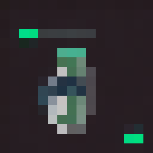 2D sci-fi robot hero character, vibrant colors, futuristic design, glowing eyes, metallic armor, mechanical limbs, dynamic pose, game icon, 16x16, pixel art, close up, portrait