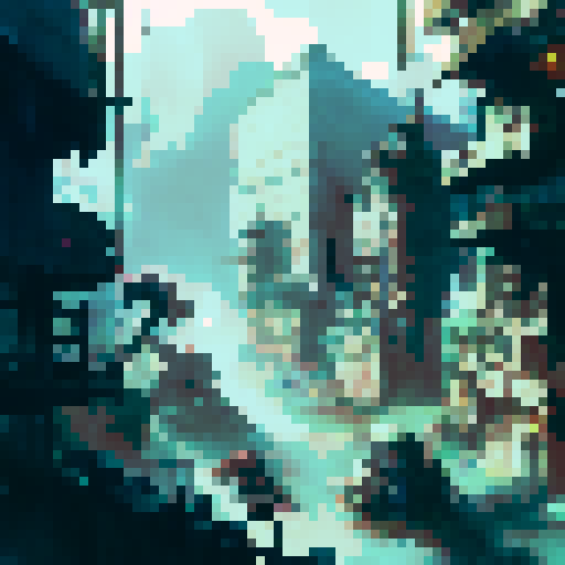 dead city landscape, eerie and desolate, with towering skyscrapers crumbling into ruins, amidst the chaos, monstrous eight-legged creatures crawl, their sharp fangs glistening under the pale moonlight, an unsettling harmony between decay and horror, captured in a hauntingly beautiful portrait