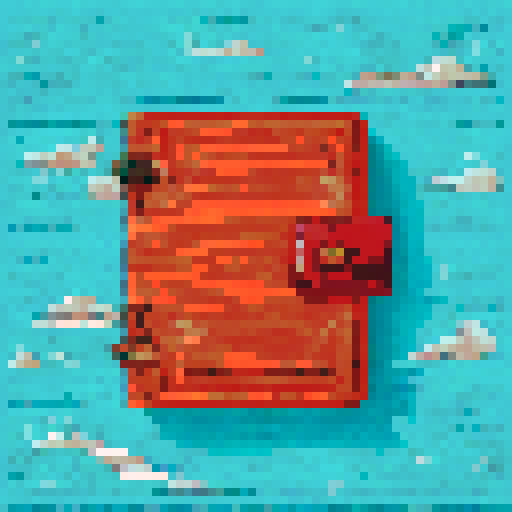 open arcane book, wood pattern background